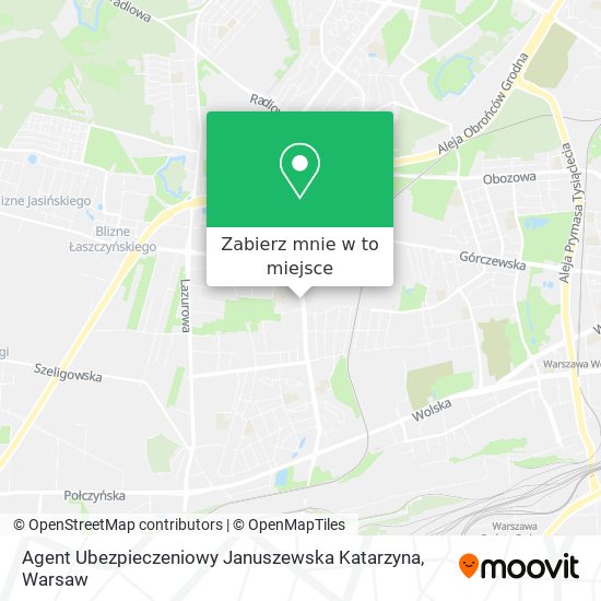 Mapa Agent Ubezpieczeniowy Januszewska Katarzyna