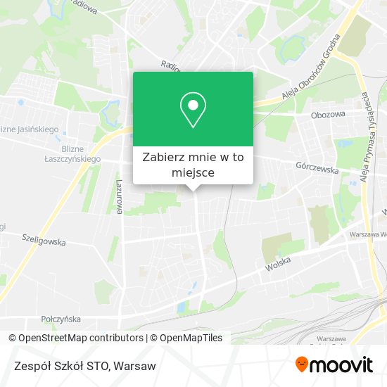 Mapa Zespół Szkół STO