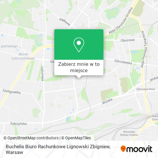 Mapa Buchelis Biuro Rachunkowe Lignowski Zbigniew