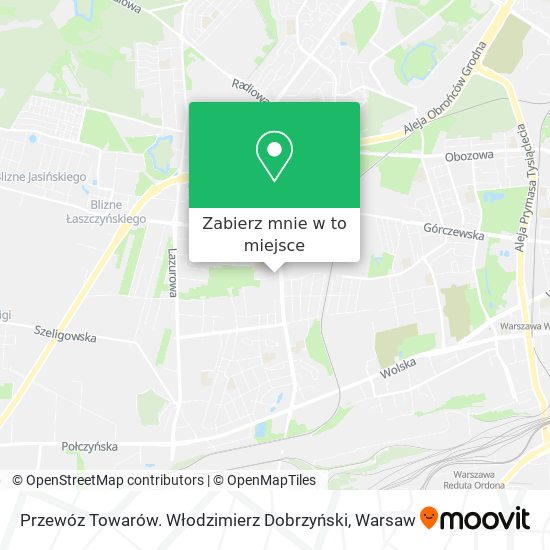 Mapa Przewóz Towarów. Włodzimierz Dobrzyński