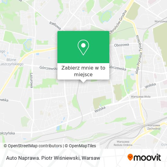 Mapa Auto Naprawa. Piotr Wiśniewski