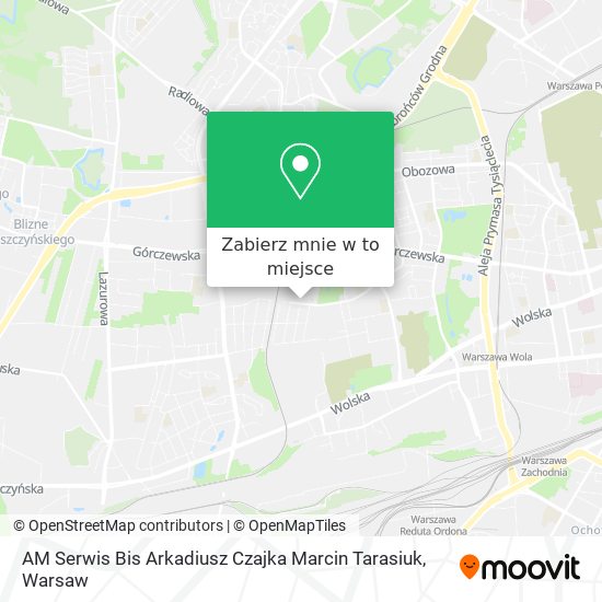 Mapa AM Serwis Bis Arkadiusz Czajka Marcin Tarasiuk