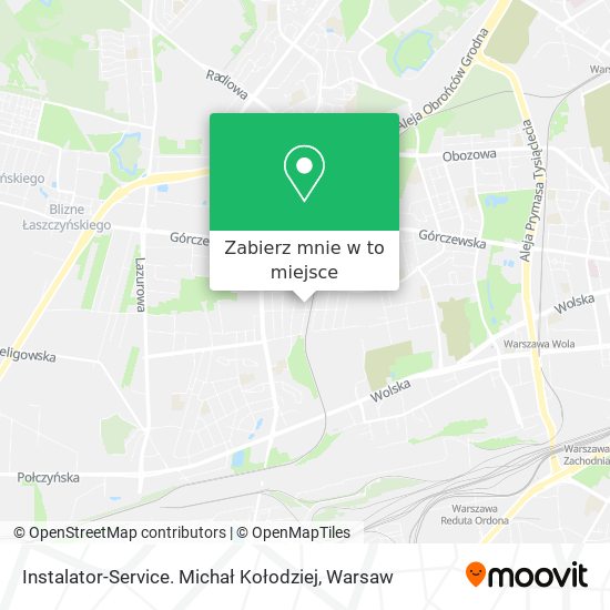 Mapa Instalator-Service. Michał Kołodziej