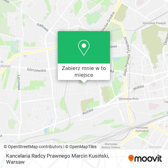 Mapa Kancelaria Radcy Prawnego Marcin Kusiński