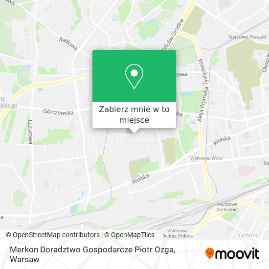 Mapa Merkon Doradztwo Gospodarcze Piotr Ozga