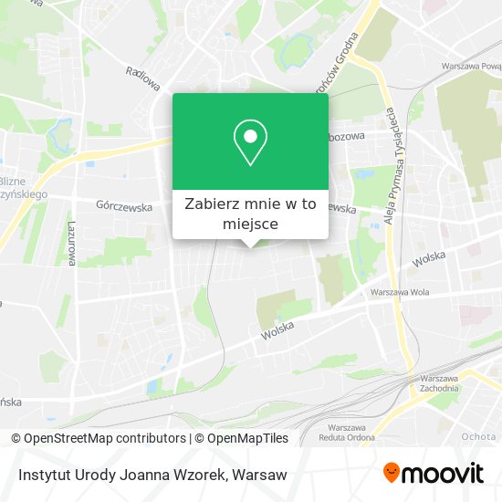 Mapa Instytut Urody Joanna Wzorek