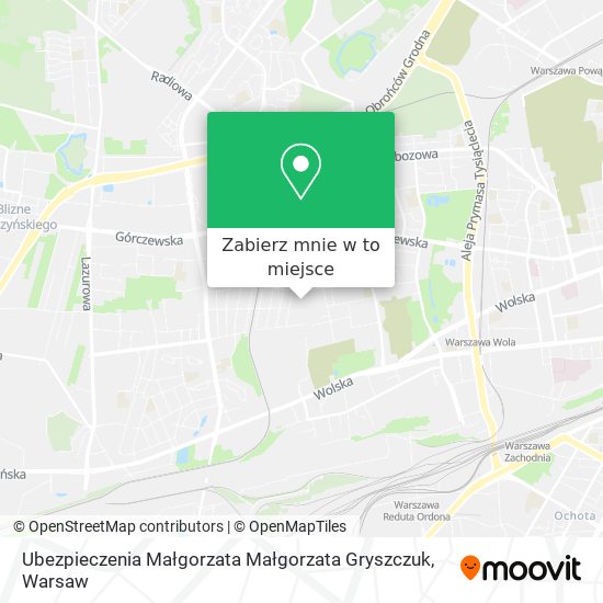 Mapa Ubezpieczenia Małgorzata Małgorzata Gryszczuk