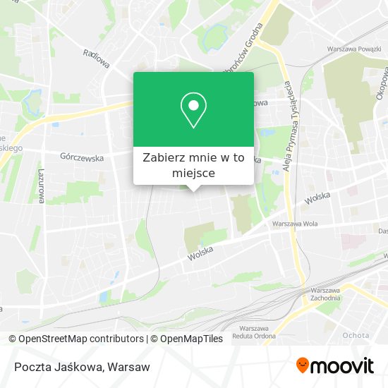 Mapa Poczta Jaśkowa