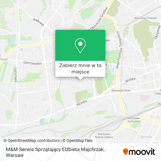 Mapa M&M Serwis Sprzątający Elżbieta Majchrzak