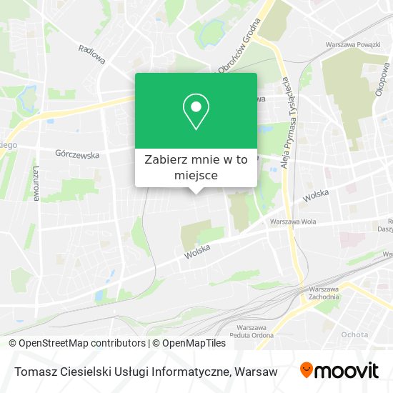 Mapa Tomasz Ciesielski Usługi Informatyczne