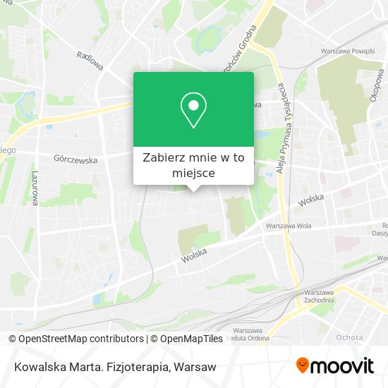 Mapa Kowalska Marta. Fizjoterapia