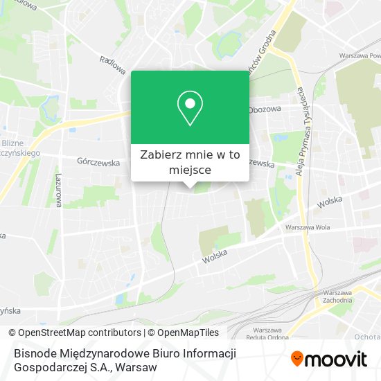 Mapa Bisnode Międzynarodowe Biuro Informacji Gospodarczej S.A.