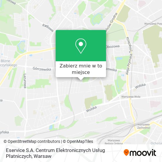 Mapa Eservice S.A. Centrum Elektronicznych Usług Płatniczych