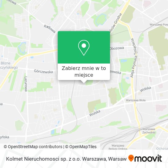 Mapa Kolmet Nieruchomosci sp. z o.o. Warszawa