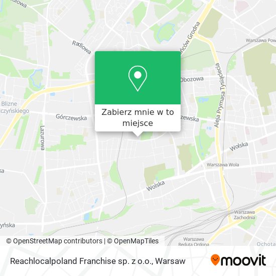 Mapa Reachlocalpoland Franchise sp. z o.o.