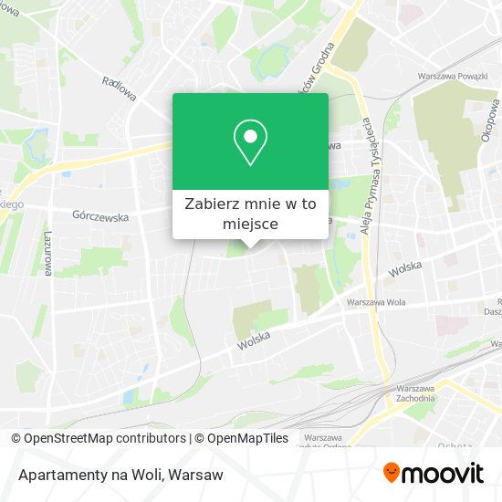 Mapa Apartamenty na Woli