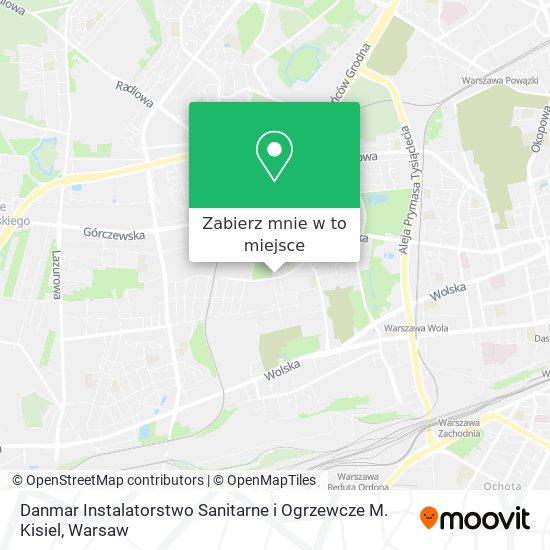 Mapa Danmar Instalatorstwo Sanitarne i Ogrzewcze M. Kisiel