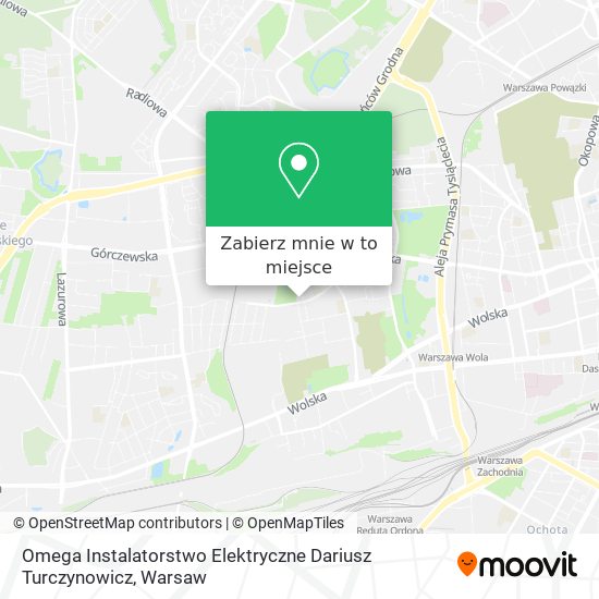 Mapa Omega Instalatorstwo Elektryczne Dariusz Turczynowicz