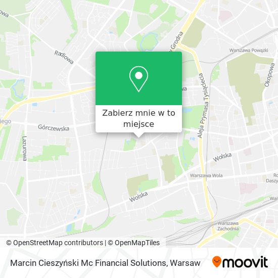 Mapa Marcin Cieszyński Mc Financial Solutions