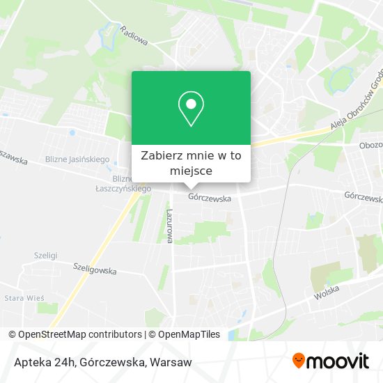 Mapa Apteka 24h, Górczewska