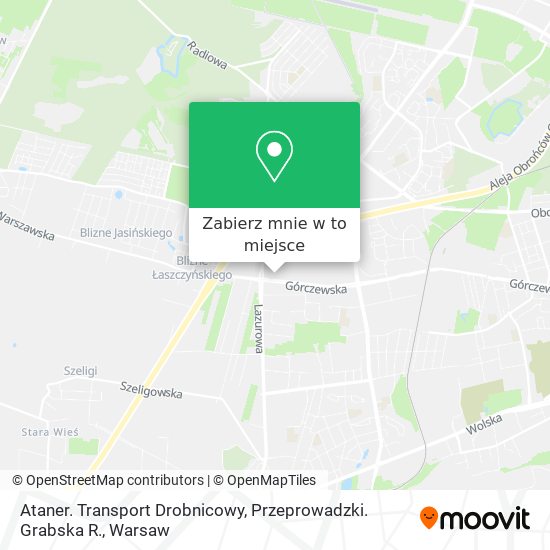 Mapa Ataner. Transport Drobnicowy, Przeprowadzki. Grabska R.