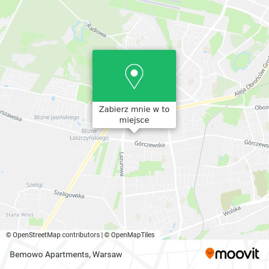 Mapa Bemowo Apartments