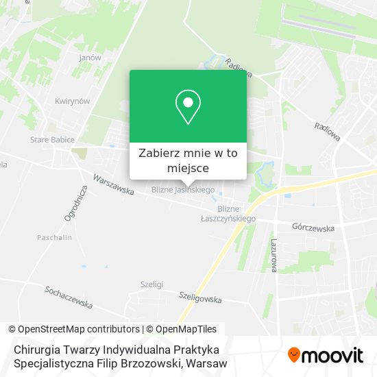 Mapa Chirurgia Twarzy Indywidualna Praktyka Specjalistyczna Filip Brzozowski