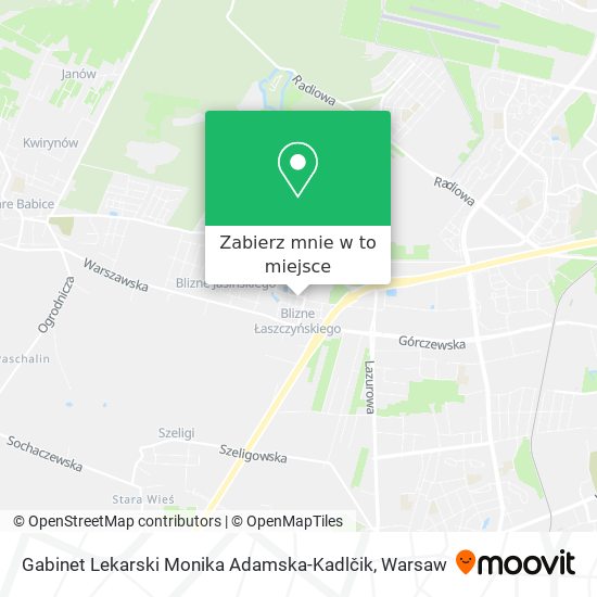 Mapa Gabinet Lekarski Monika Adamska-Kadlčik