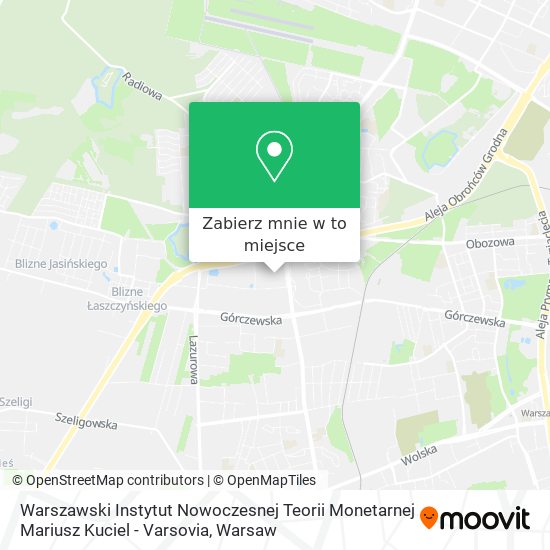 Mapa Warszawski Instytut Nowoczesnej Teorii Monetarnej Mariusz Kuciel - Varsovia