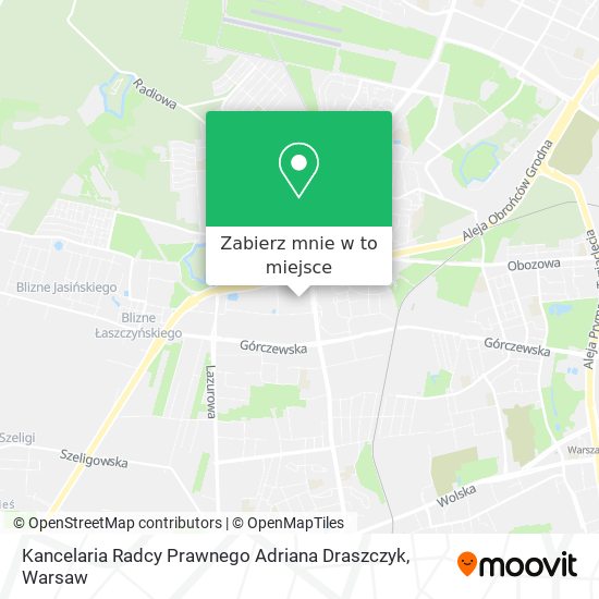 Mapa Kancelaria Radcy Prawnego Adriana Draszczyk