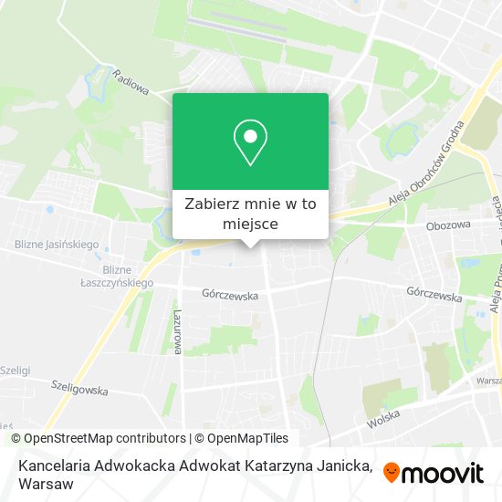 Mapa Kancelaria Adwokacka Adwokat Katarzyna Janicka