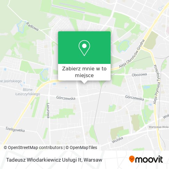 Mapa Tadeusz Włodarkiewicz Usługi It