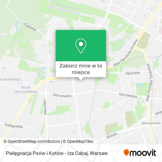 Mapa Pielęgnacja Psów i Kotów - Iza Cabaj