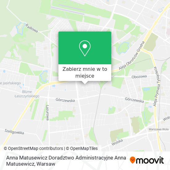 Mapa Anna Matusewicz Doradztwo Administracyjne Anna Matusewicz