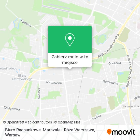 Mapa Biuro Rachunkowe. Marszałek Róża Warszawa