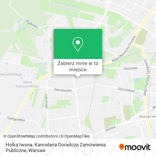 Mapa Holka Iwona. Kancelaria Doradcza Zamówienia Publiczne