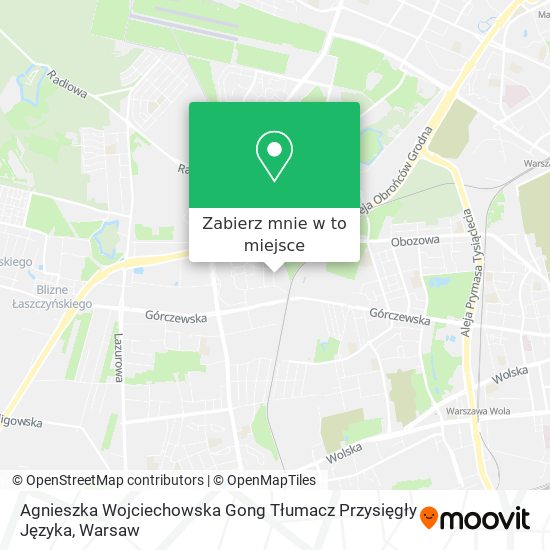 Mapa Agnieszka Wojciechowska Gong Tłumacz Przysięgły Języka