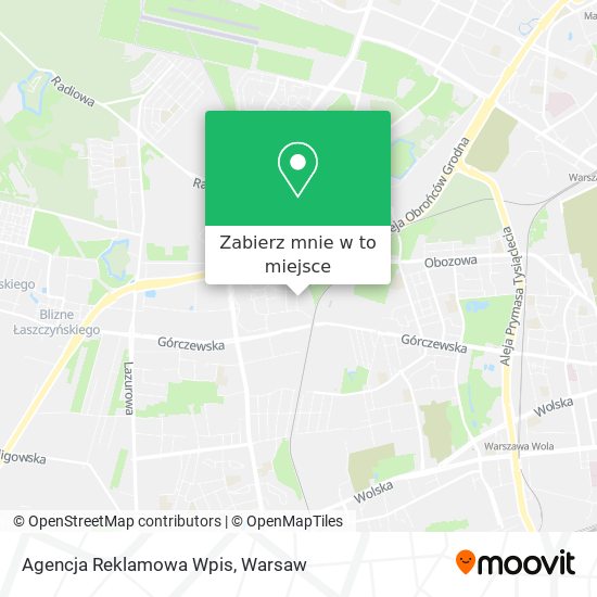 Mapa Agencja Reklamowa Wpis