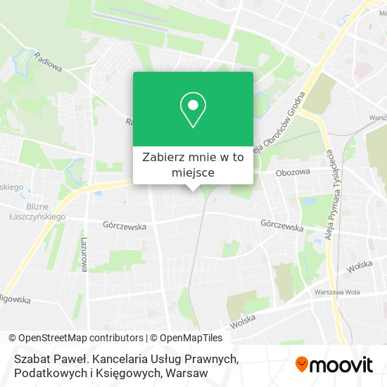 Mapa Szabat Paweł. Kancelaria Usług Prawnych, Podatkowych i Księgowych