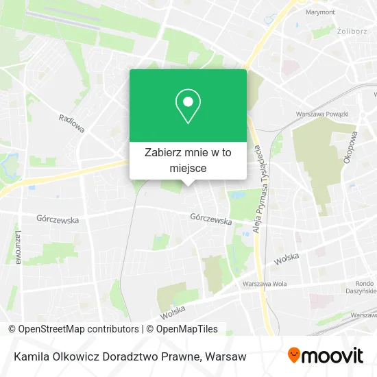 Mapa Kamila Olkowicz Doradztwo Prawne