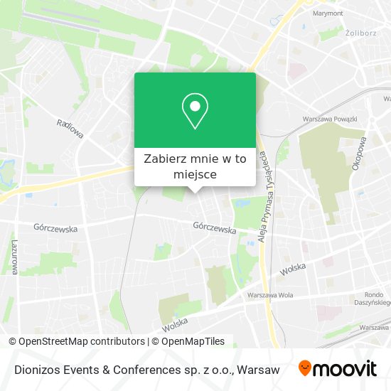 Mapa Dionizos Events & Conferences sp. z o.o.