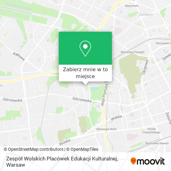 Mapa Zespół Wolskich Placówek Edukacji Kulturalnej