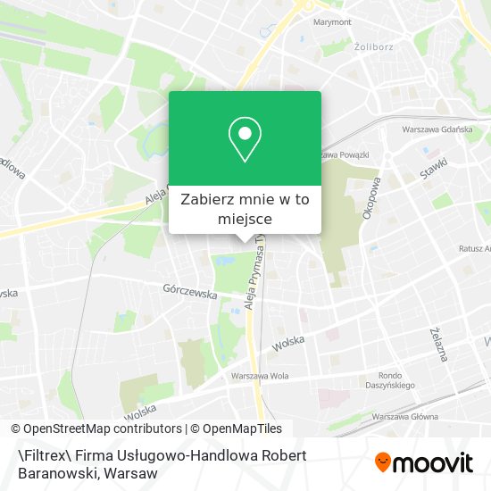 Mapa \Filtrex\ Firma Usługowo-Handlowa Robert Baranowski