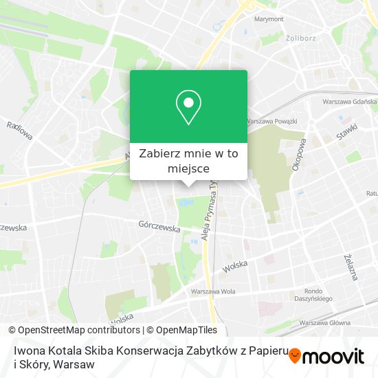 Mapa Iwona Kotala Skiba Konserwacja Zabytków z Papieru i Skóry