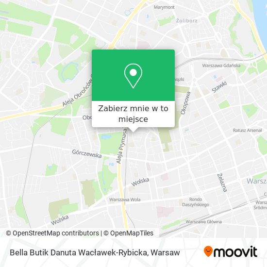 Mapa Bella Butik Danuta Wacławek-Rybicka