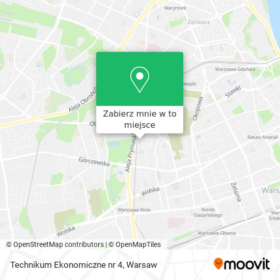 Mapa Technikum Ekonomiczne nr 4