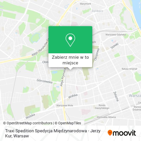 Mapa Traxi Spedition Spedycja Międzynarodowa - Jerzy Kur