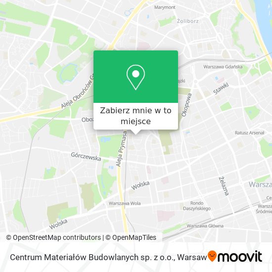 Mapa Centrum Materiałów Budowlanych sp. z o.o.