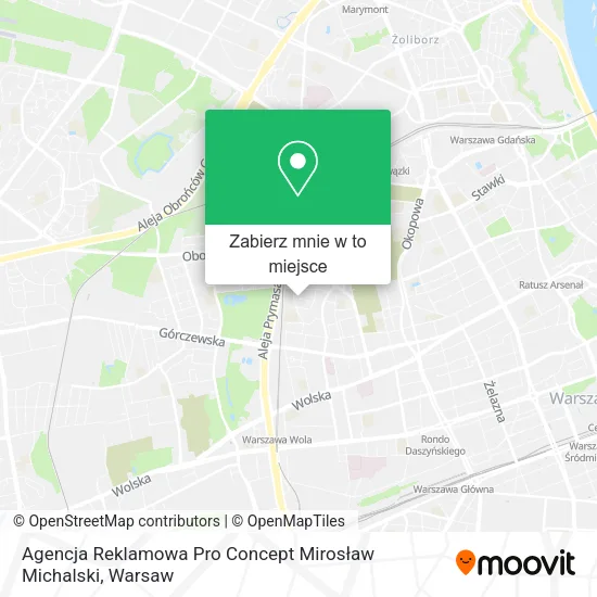 Mapa Agencja Reklamowa Pro Concept Mirosław Michalski