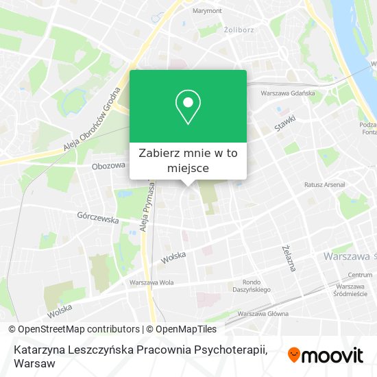 Mapa Katarzyna Leszczyńska Pracownia Psychoterapii